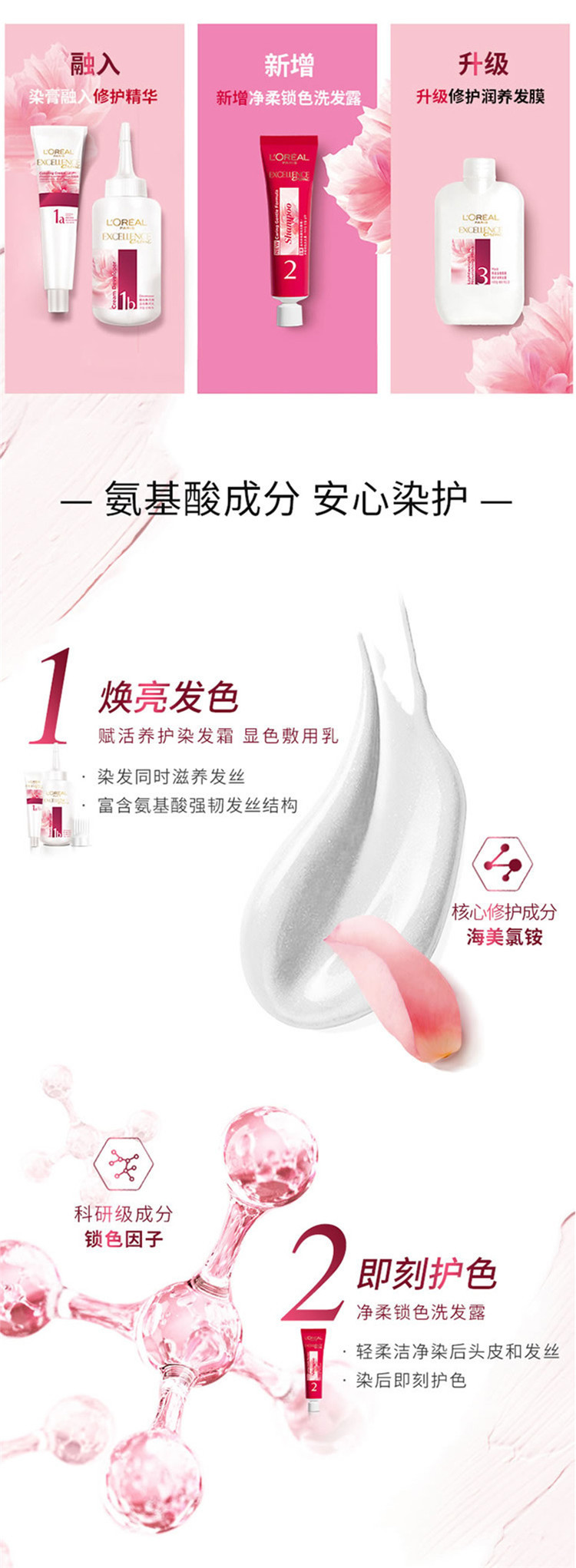 欧莱雅/LOREAL 卓韵霜赋活养护染发霜1号