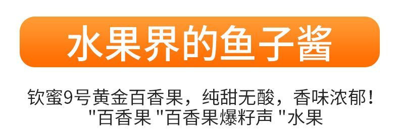 农家自产  广西钦蜜9号黄金百香果大果3斤/5斤特大果