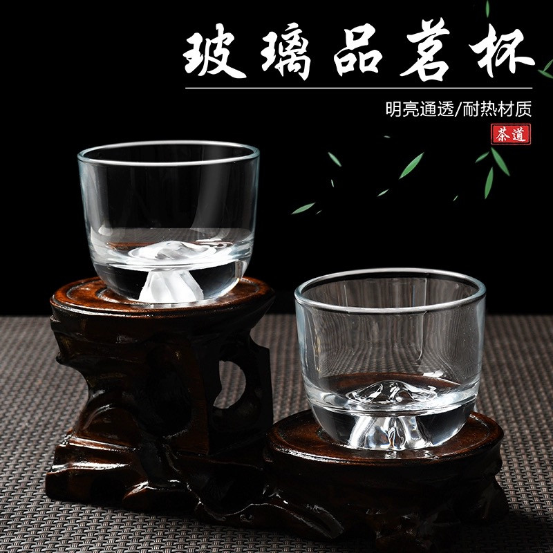 汖茗元 千里江山水晶杯