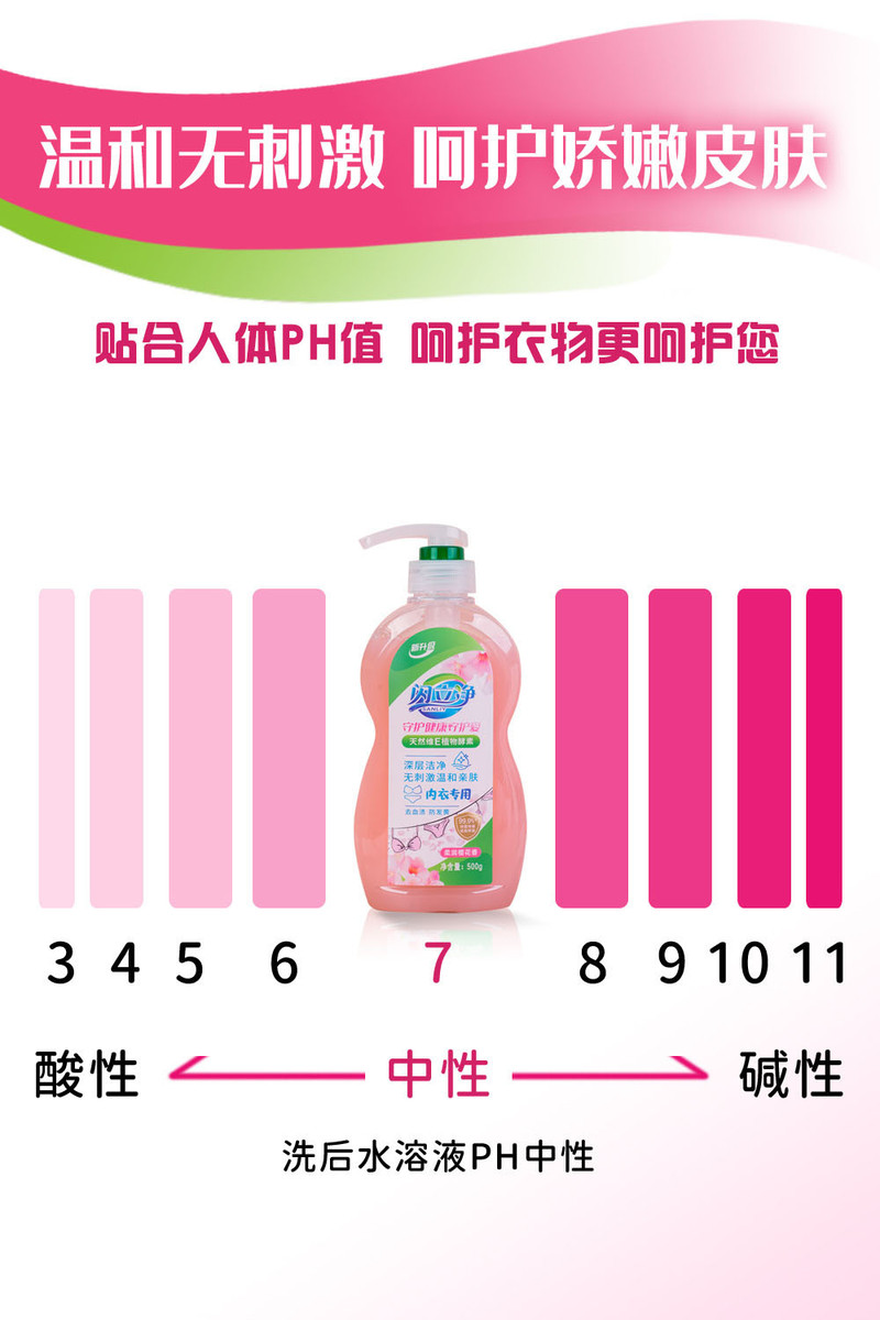 闪立净 闪立净内衣专用洗衣液深层去血渍防发黄99.9%除菌维E护肤母婴可用内衣液