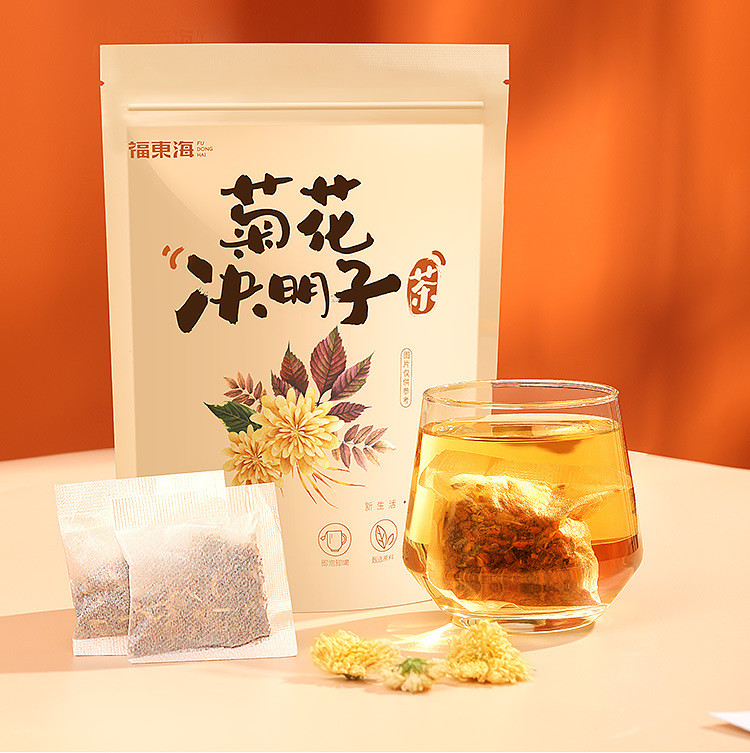 福东海 菊花决明子茶150g袋花茶组合散装花草茶现货定养生茶五宝茶