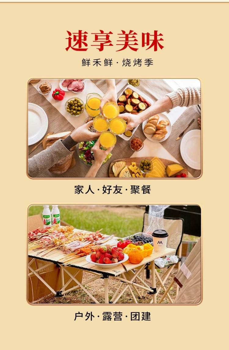 鲜禾鲜 休闲时光烧烤礼盒498型