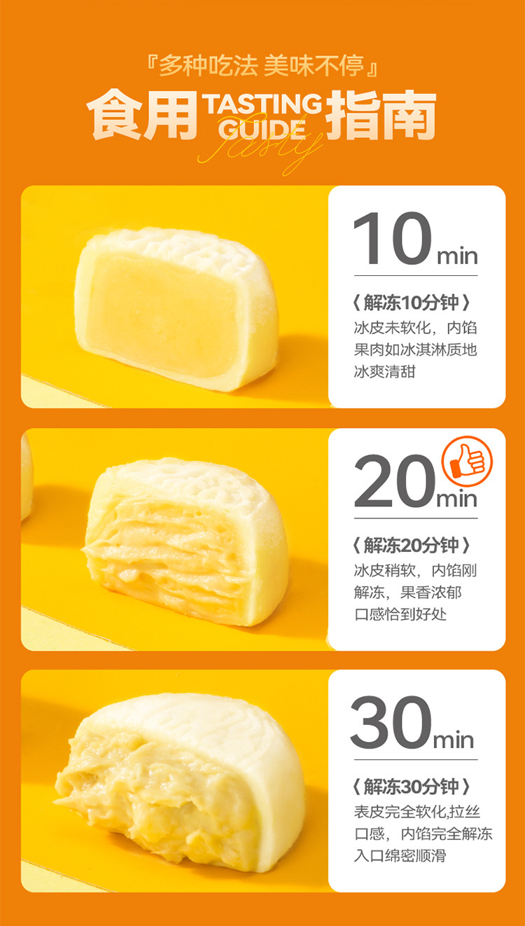 榴芒一刻 多口味冰皮月饼100g*6)/盒【含礼品袋】 9年经典爆款主推