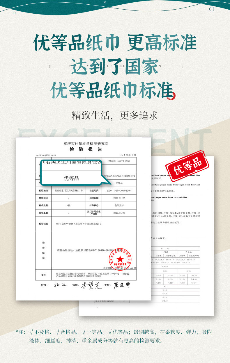 纸护仕 经典国潮山海白色空芯卫生纸10卷