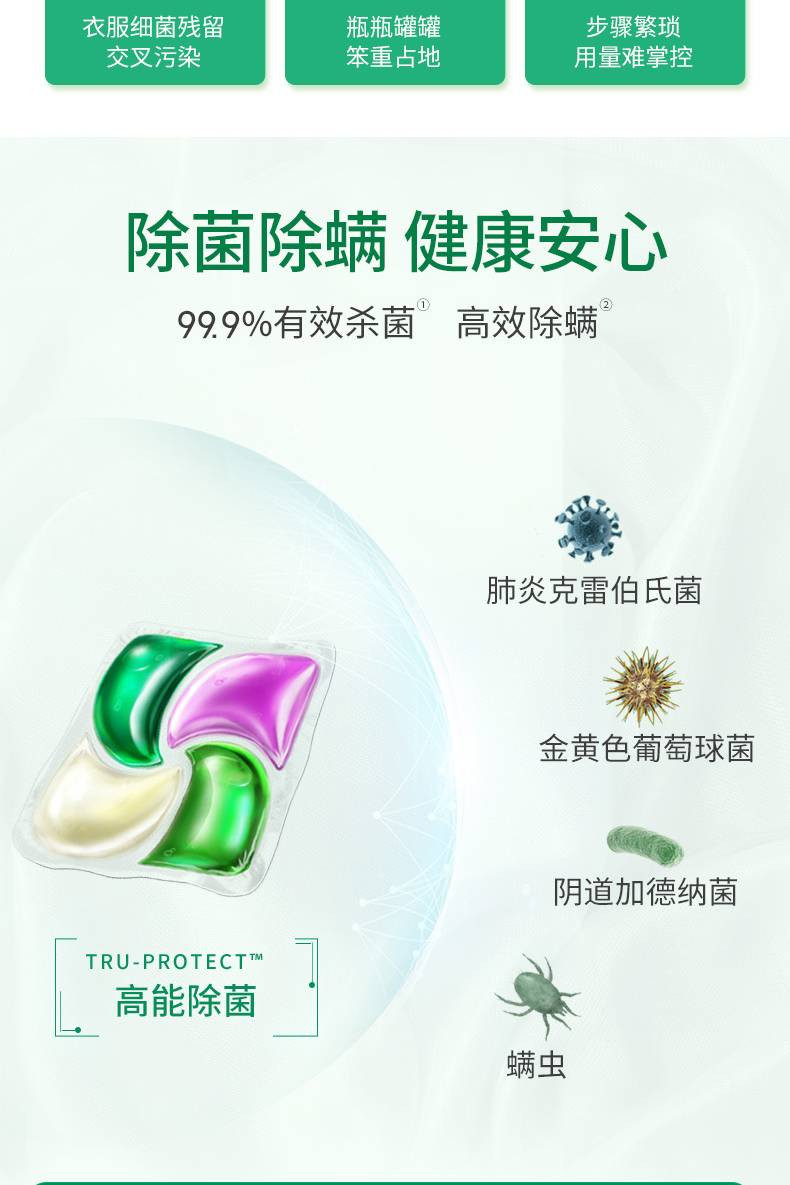 滴露/Dettol 除菌洗衣凝珠四合一50颗