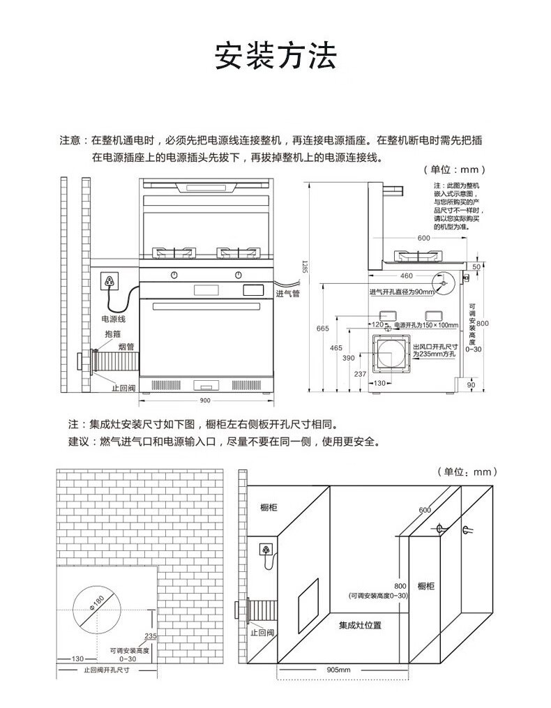 长虹/CHANGHONG  长虹（CHANGHONG）X20K集成灶 蒸烤一体 头部彩屏 可视化菜单 挥手智控 天然气