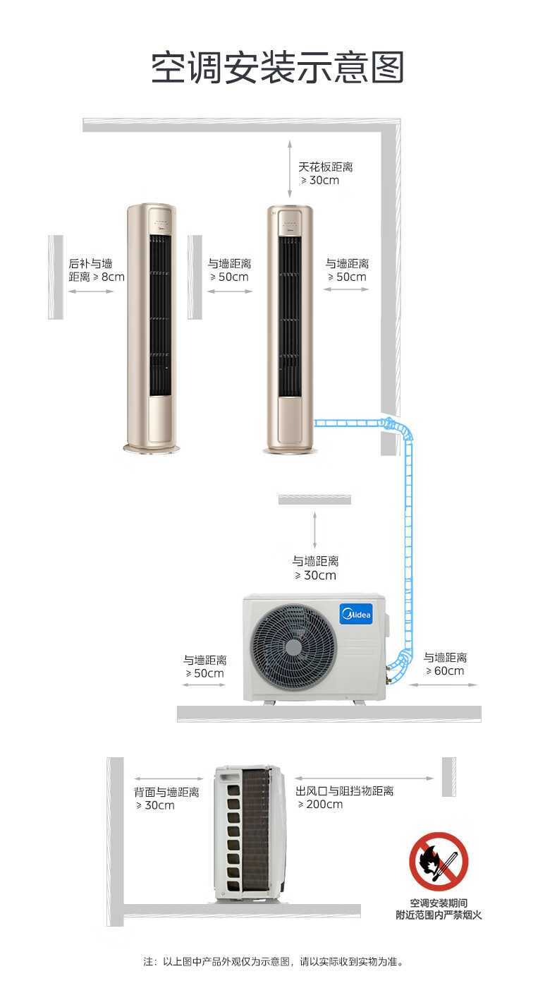 美的/MIDEA 风尊 2匹/3匹新一级能效变频冷暖大风口家用客厅立式空调柜机