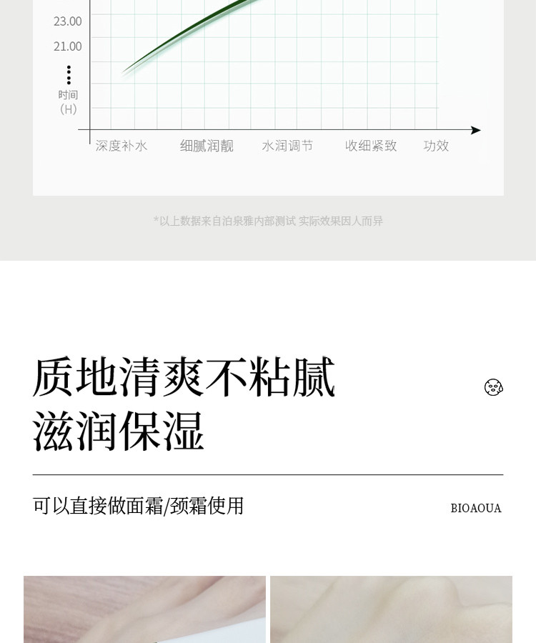 泊泉雅胶原蛋白晚安冻膜免洗清爽控油温和紧致修护改善粗糙冻膜20条