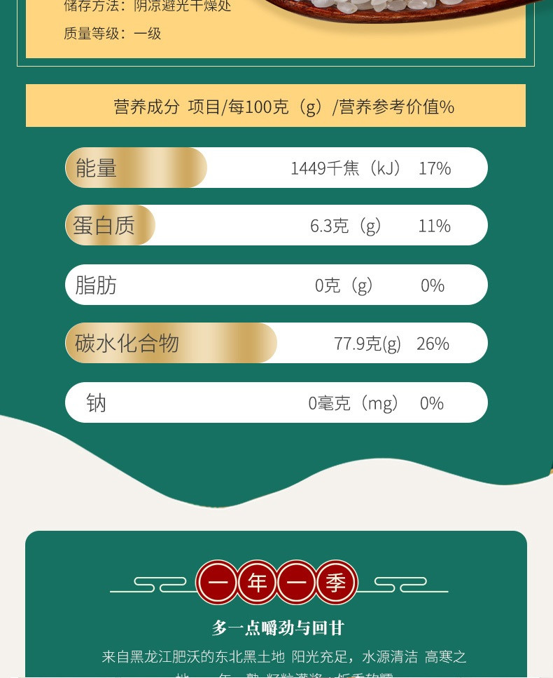 掌中禾 东北大米5斤/10斤非真空装珍珠米2.5kg/5kg五常大米