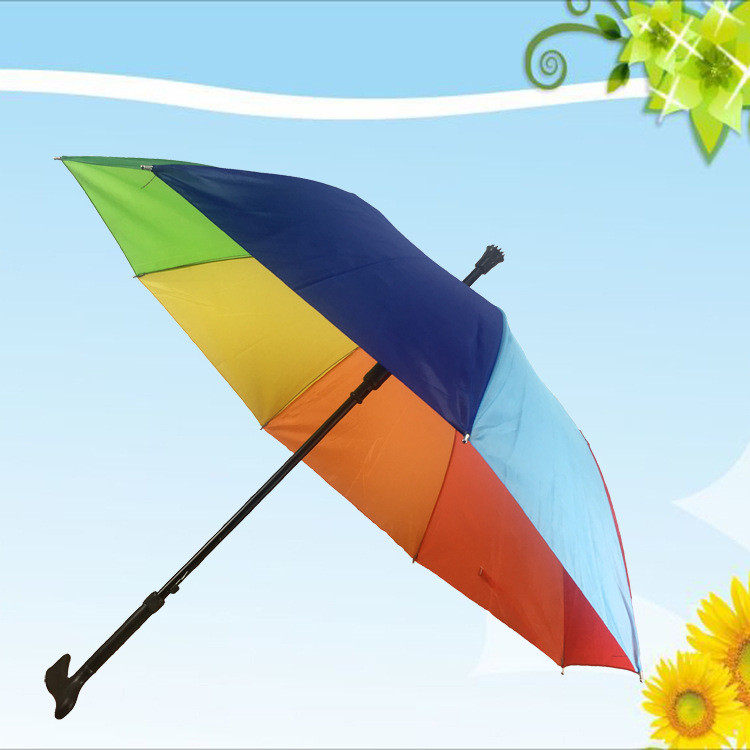 腾强飞雨 长柄拐杖伞男女多功能防滑老人雨伞成家用家庭礼品伞儿童学生专用