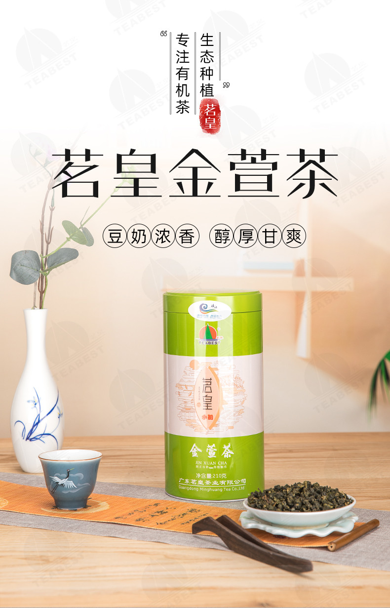 茗皇 茗皇茶新茶绿清香型浓香绿茶叶乌龙茶210克铁观音送礼佳品