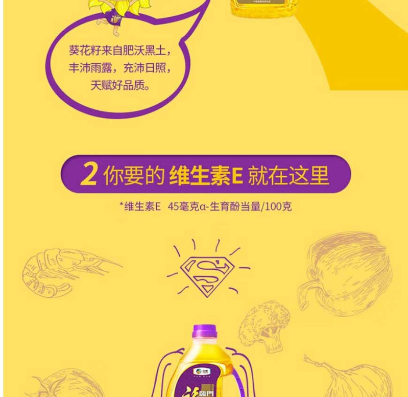 福临门 葵花籽油1.8LX6瓶