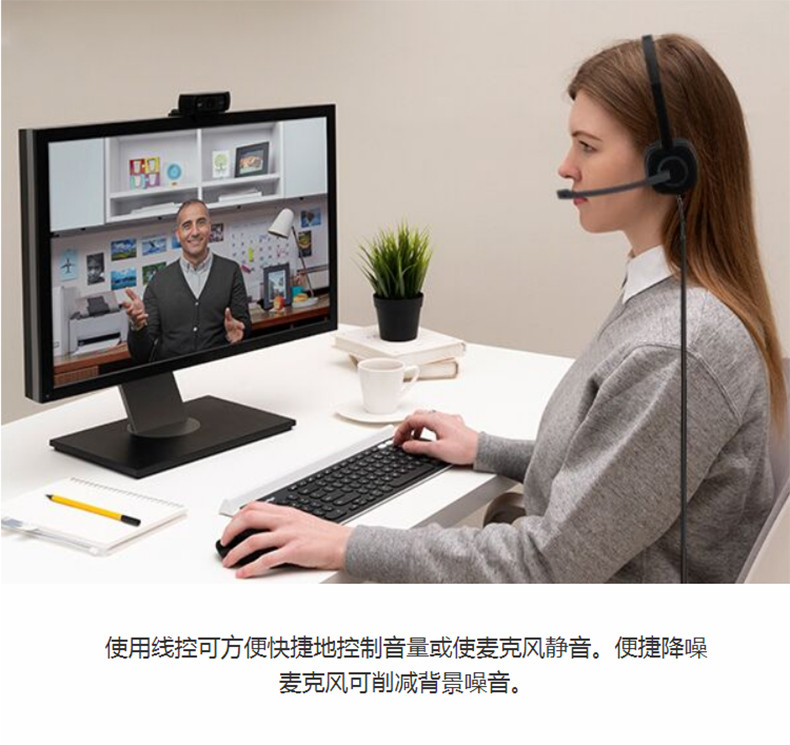 罗技/Logitech 罗技H151耳机麦克风_黑色 默认规格