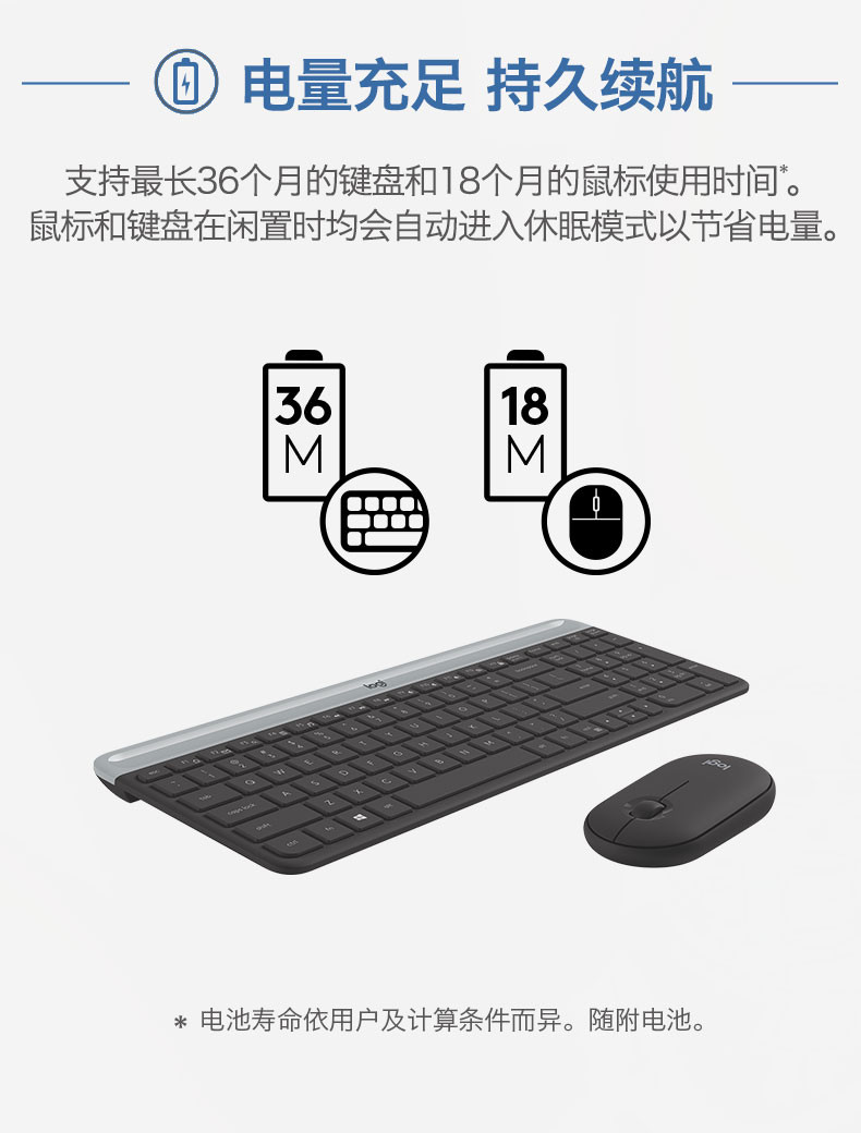 罗技/Logitech MK470 无线键鼠套装 默认规格