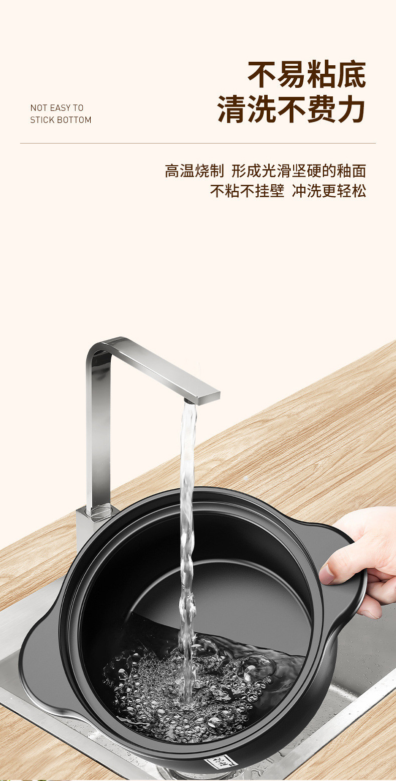  【领劵立减10元】砂锅炖锅家用燃气耐高温陶瓷煲汤锅  万奔
