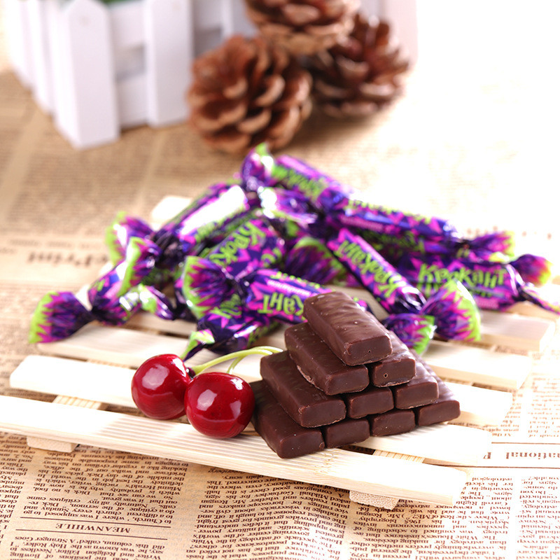  【领劵立减10元】紫皮糖巧克力味夹心糖休闲零食糖果  真娇傲