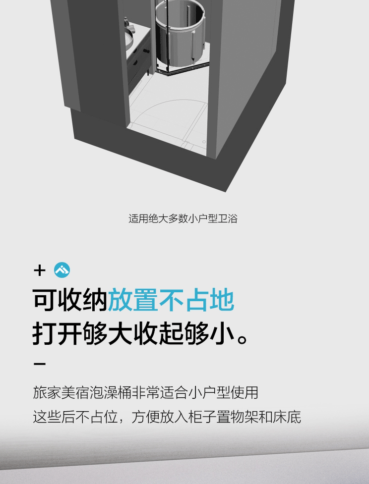  家用成人折叠浴桶全身加棉泡澡桶大号汗蒸沐浴桶可收纳洗浴用品  万奔