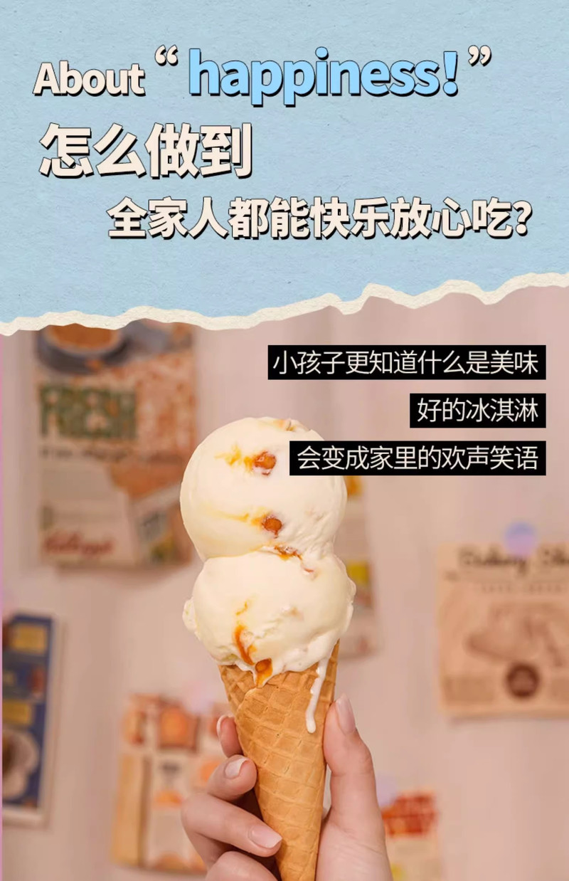  赠挖勺【520特惠价】 tiptop 冰淇淋大桶装新西兰冰激凌冷饮