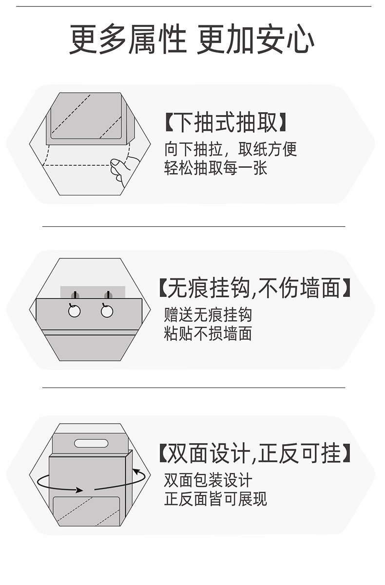 天微 1500张挂式抽纸家用厨房卫生间卫生纸纸巾一件代发擦手纸面巾