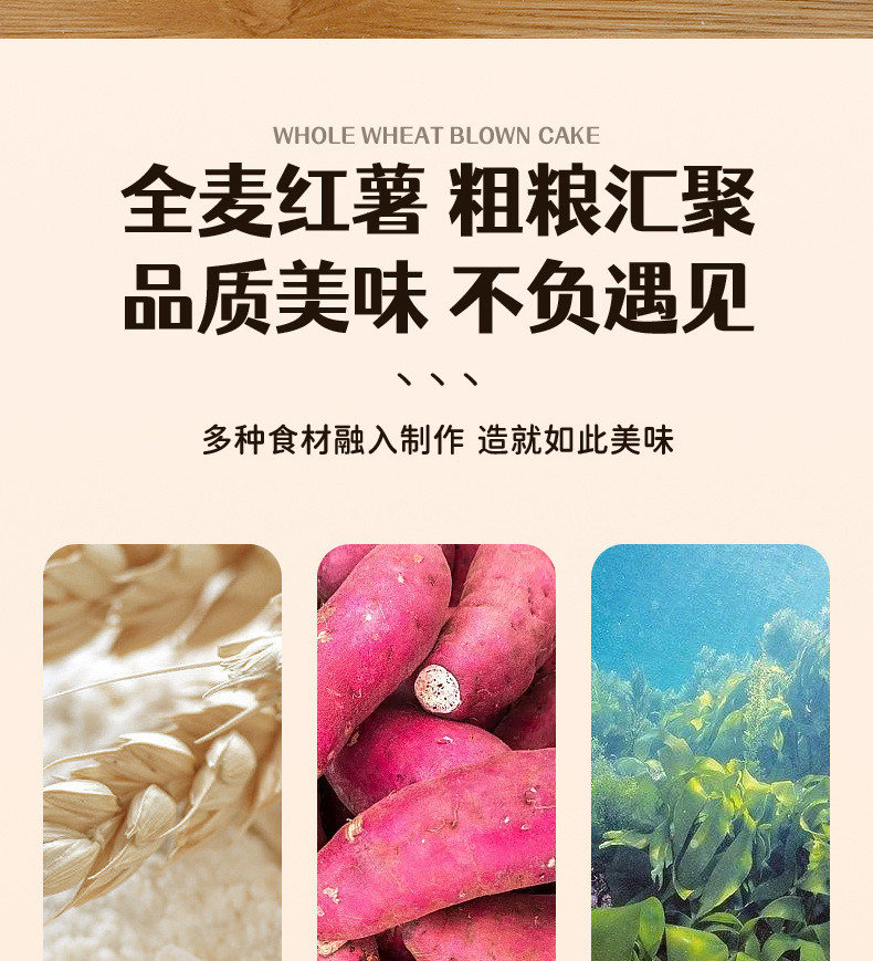  全麦风吹饼零脂肪零蔗糖薄脆粗粮饼干健康休闲大学生零食整箱批发 壹得利