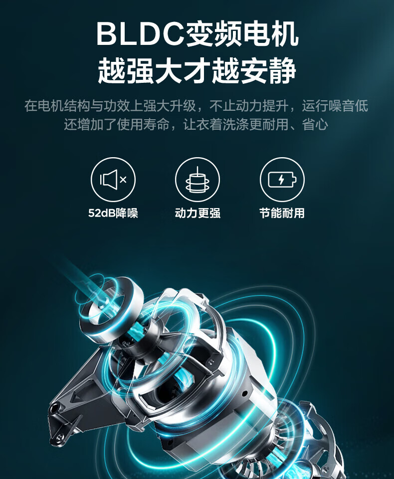 美的/MIDEA 美的10kg大容量洗衣机全自动家用变频除菌滚筒洗烘干一体MD