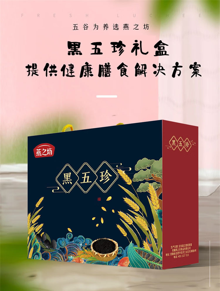 燕之坊 黑五珍杂粮礼盒1.9kg