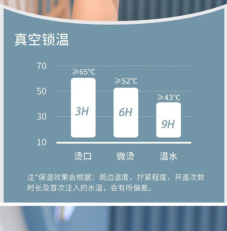 祥贸 咖啡杯316不锈钢保温杯户外高颜值男女学生水杯礼品杯子