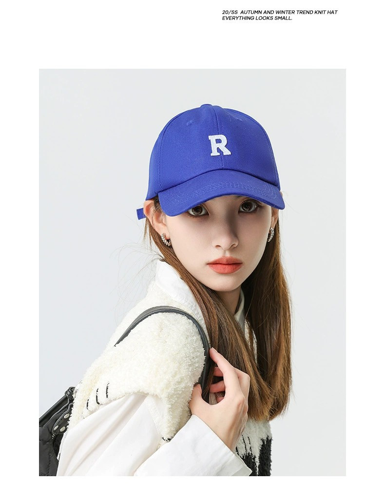 R标高尔夫棒球帽韩版休闲帽休闲棉质潮流棒球帽鸭舌帽子高品质大头围款