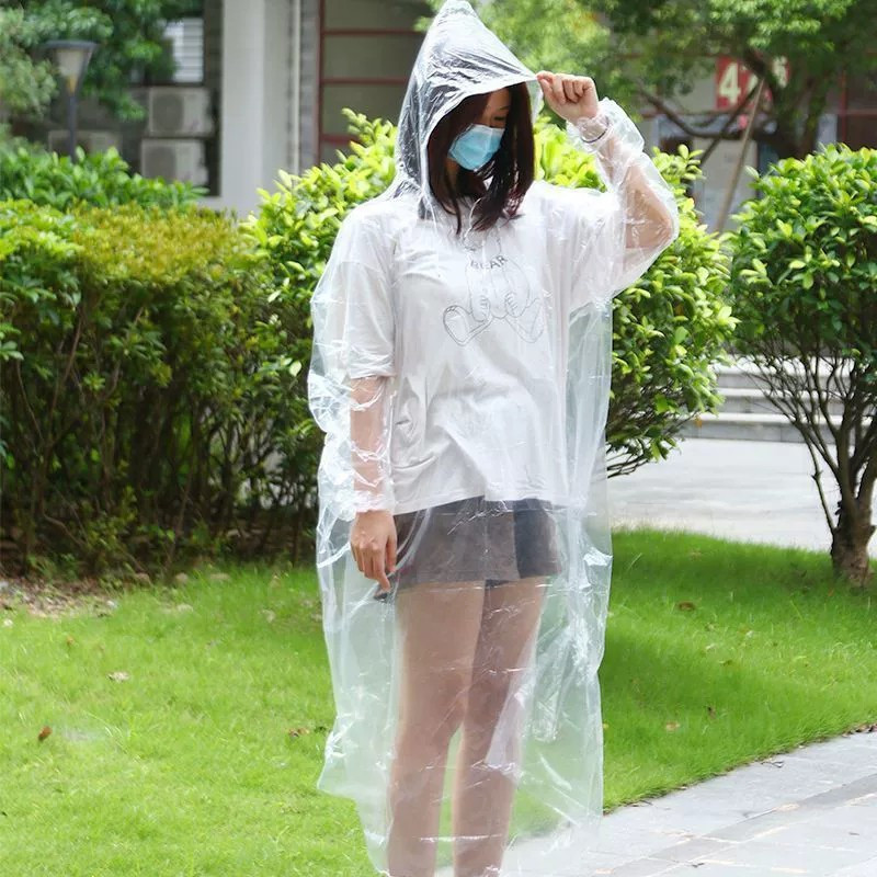 【5包券后9.9】一次性雨衣便携加大加厚加长景区漂流户外旅游防水卡片雨衣雨披