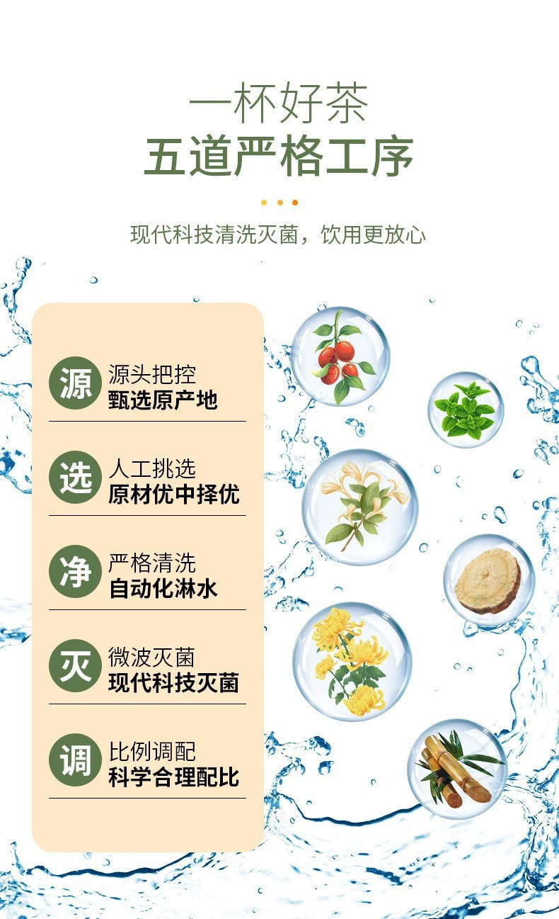 【50包券后28.9】谯韵堂金银花菊花茶250g三角包菊花枸杞甘草茶金银花胎菊茶