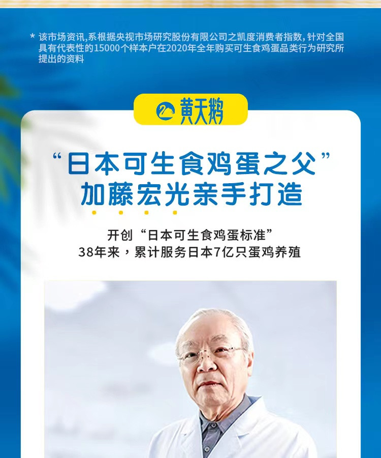 黄天鹅 可生食鸡蛋36枚