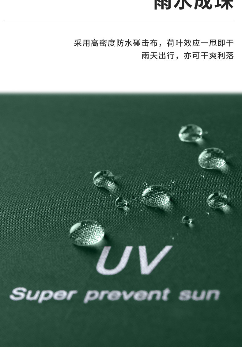 邮政农品 UV黑胶防晒太阳伞折叠晴雨两用广告礼品全自动雨伞