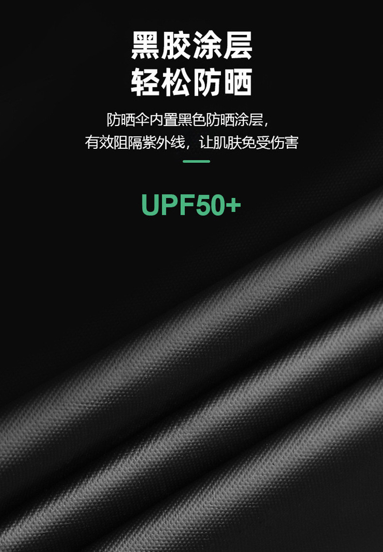 邮政农品 UV黑胶防晒太阳伞折叠晴雨两用广告礼品全自动雨伞