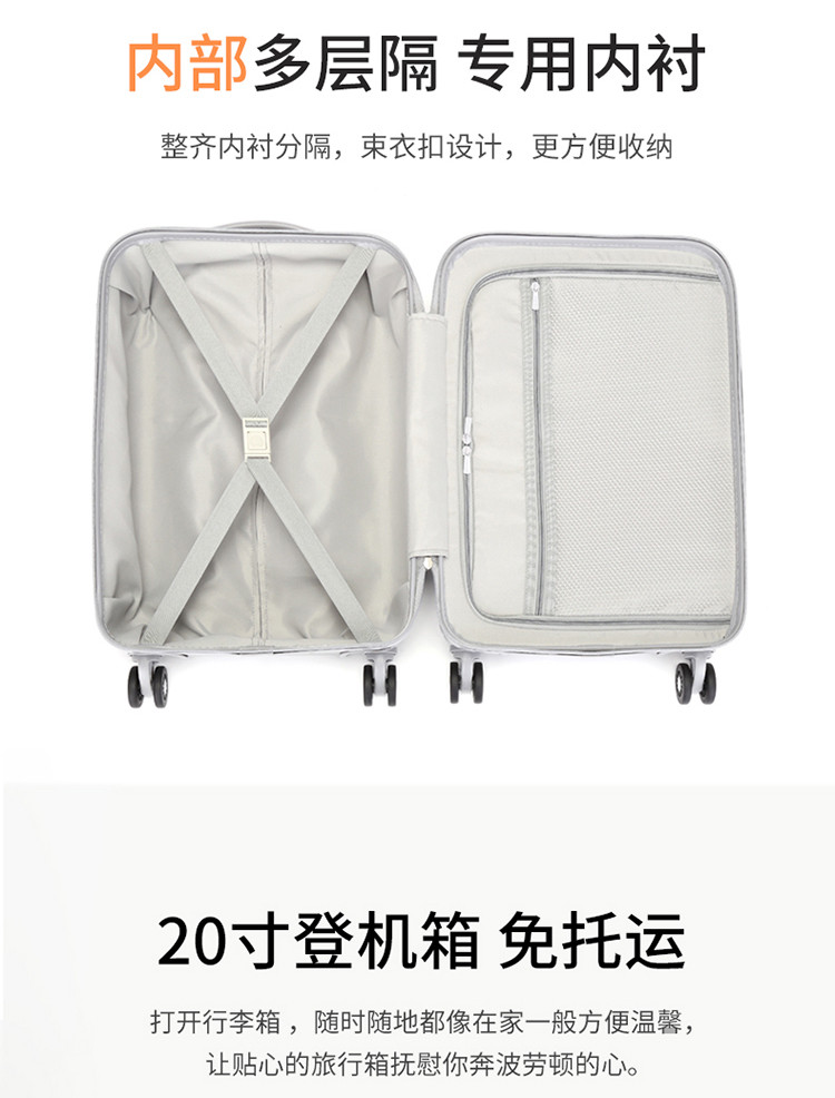 DELSEY 戴乐世双轮式四轮拉杆箱约20寸 00302080105金色