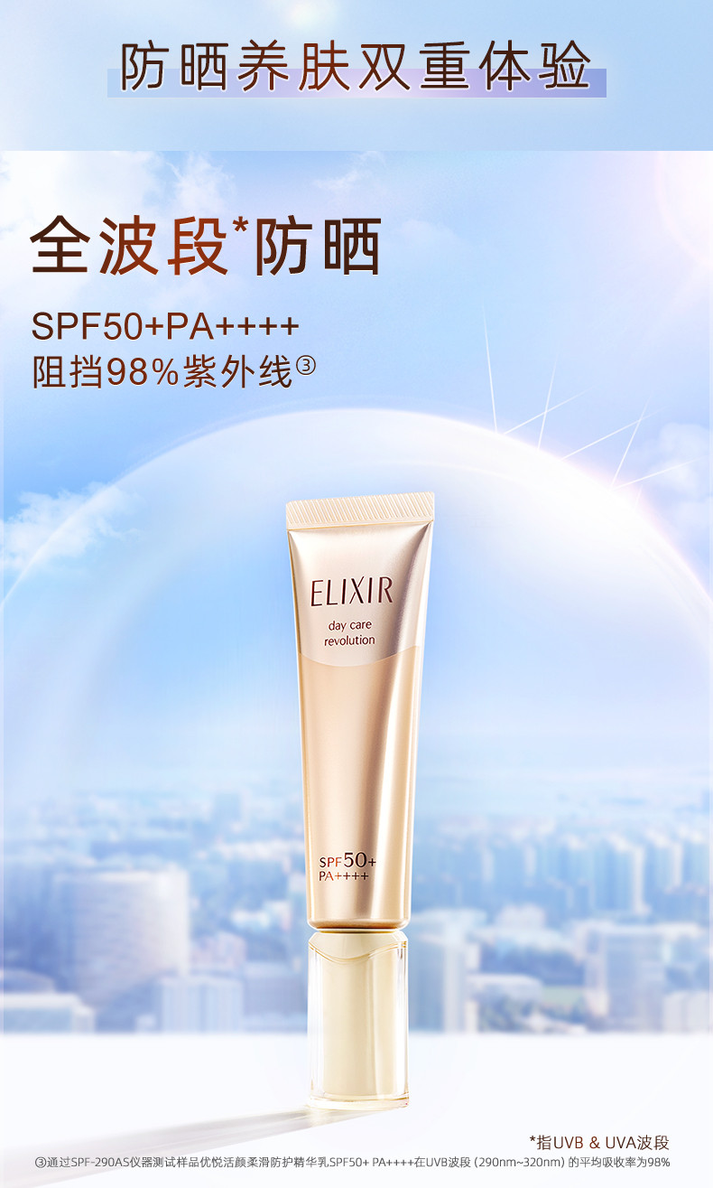 怡丽丝尔 优悦活颜柔滑防护精华乳SPF50+PA++++