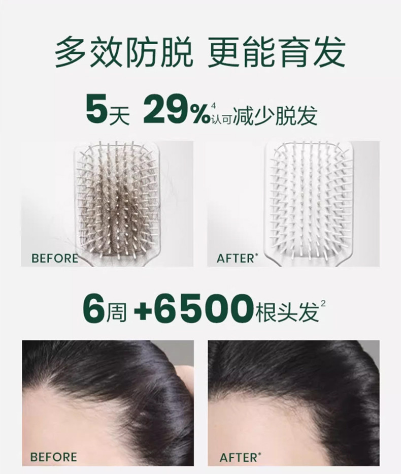 馥绿德雅 固发育发洗发露600ml/大白珠/赵丽颖同款