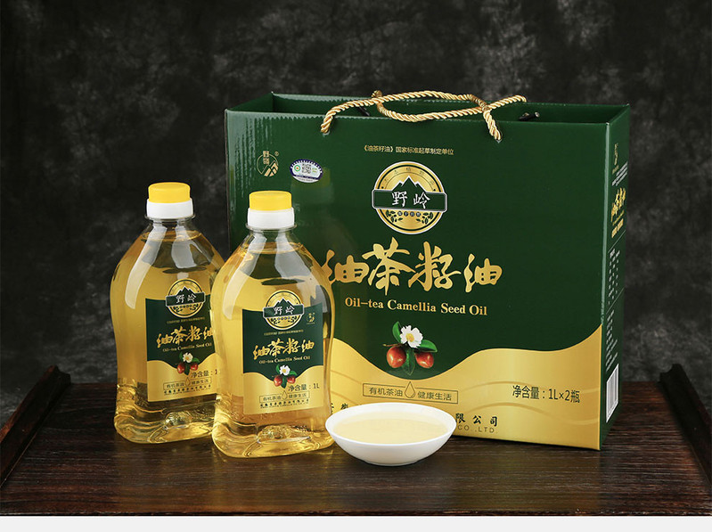 野岭 有机山茶油1L*2 物理压榨油茶籽油