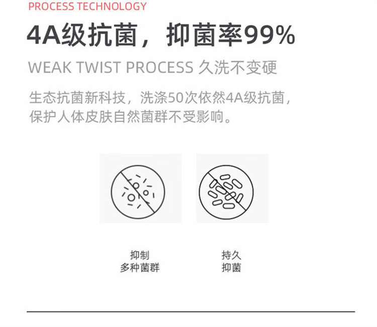 金号 A-TIMES系列瑞柏4A抗菌毛巾-4 三条毛巾袋装