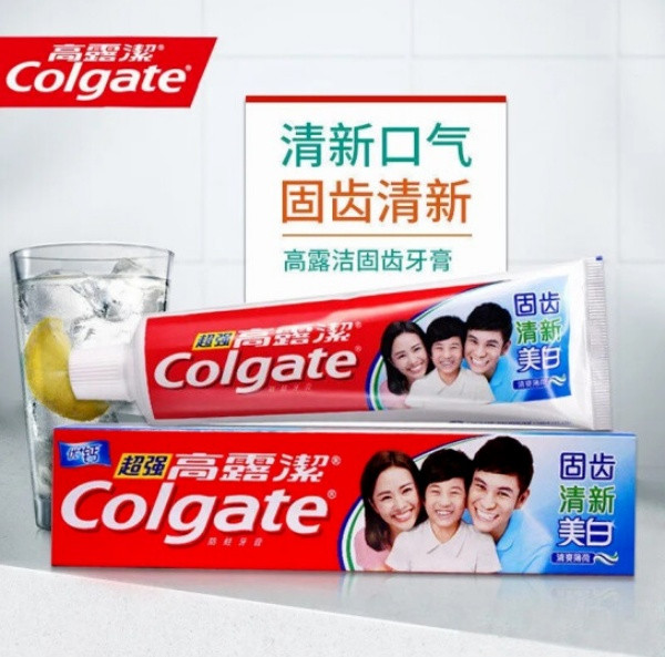 高露洁/Colgate 超强牙膏140克-高钙*3支装