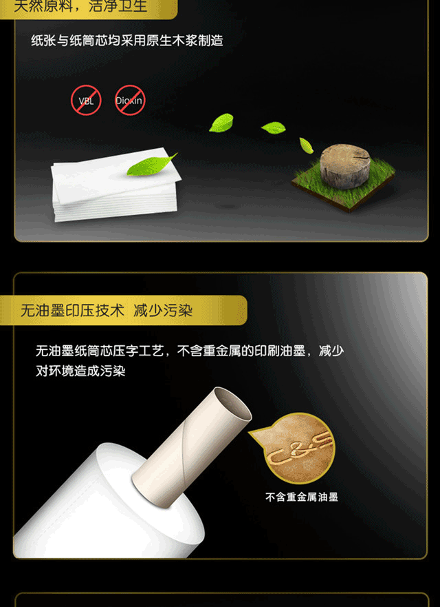 洁柔 有芯卷纸 黑Face系列卫生纸卷筒纸4层140克*10卷/提