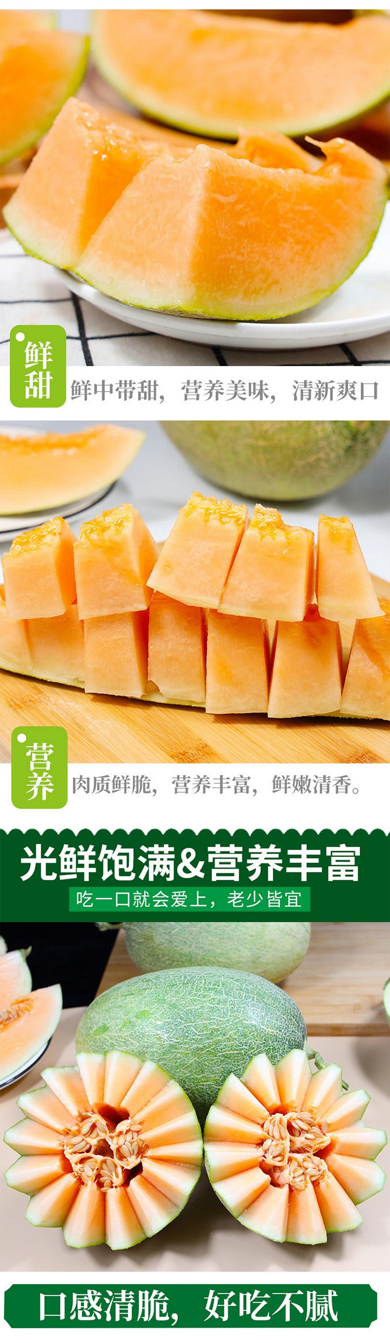 土背篓 【硬脆软糯两吃】新鲜水果哈密瓜今年新货