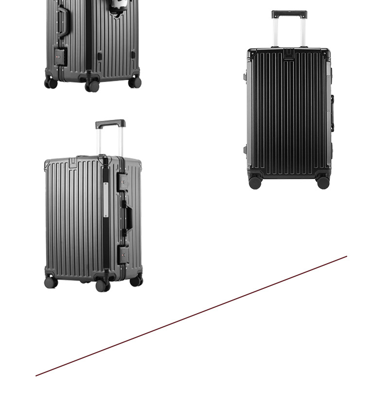 新益美 行李箱30大容量万向轮红色密码箱结实耐用加厚28寸陪嫁皮拉杆