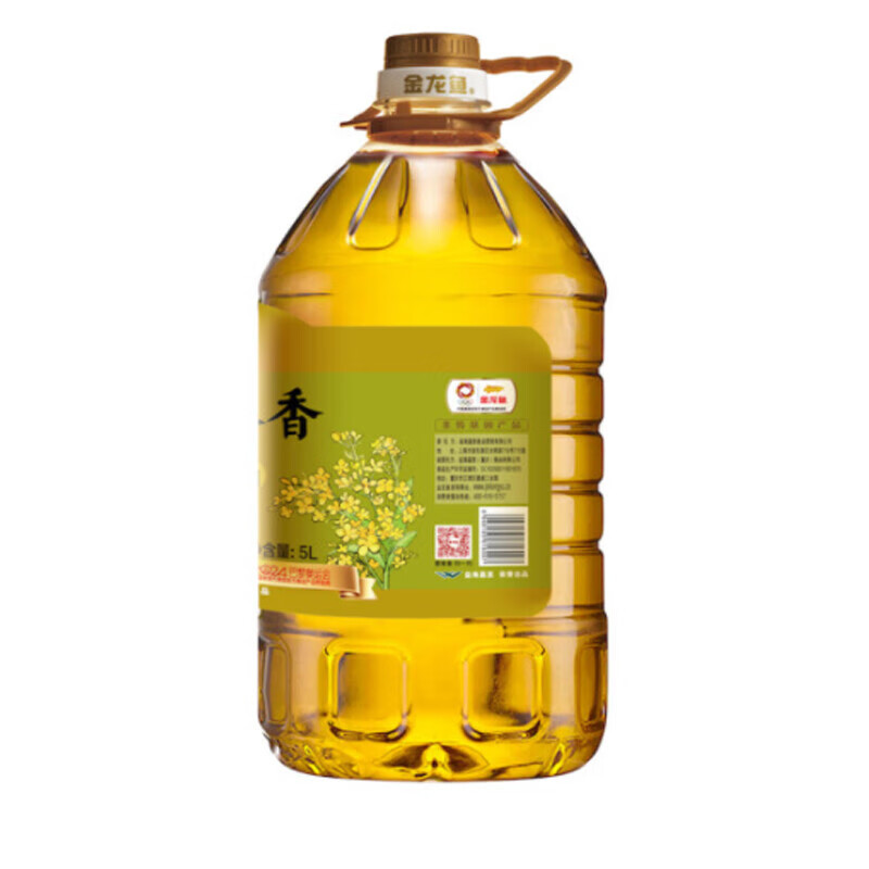 金龙鱼 压榨本香菜籽油5L (非转基因/物理压榨)
