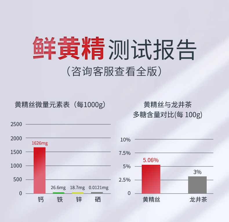  仙余粮泰尚黄 黄精丝滋补养生茶12袋