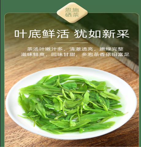 尝诺 恩施高山硒茶手工茶办公用茶248g*2袋