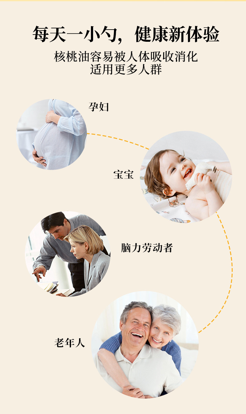 绿洲果实 新疆塔城绿洲果实有机核桃仁油1.5L全国包邮