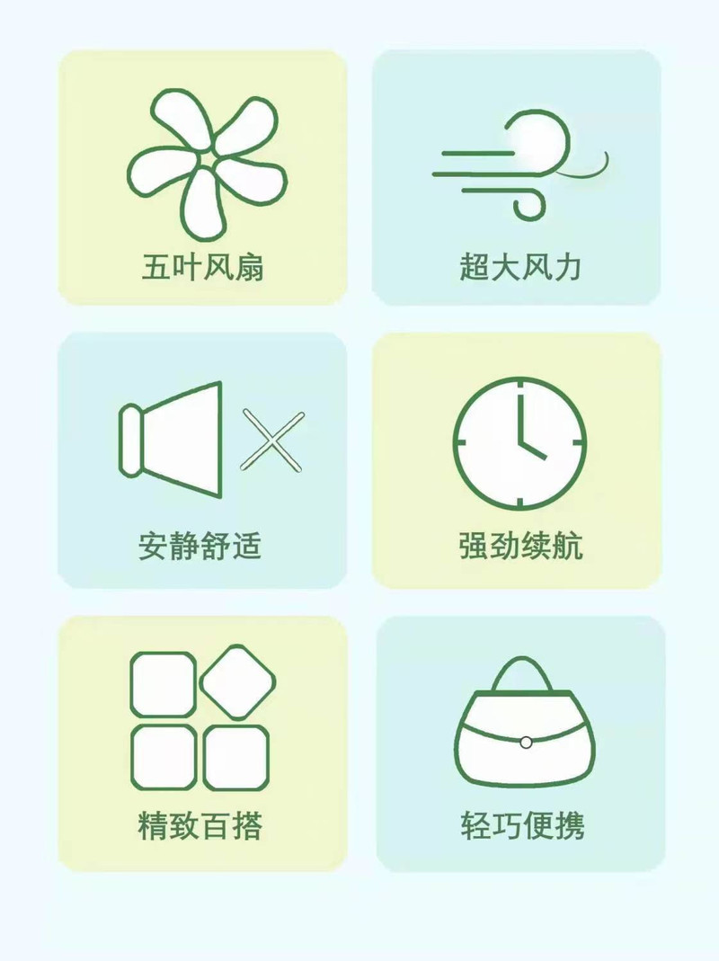 裳品红颜 手持小风扇usb迷你可充电 随身便携式 超静音风扇 颜色随机