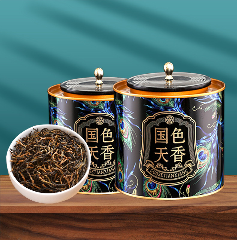 候达 金骏眉红茶铁罐装国色天香茶叶浓香型节日送礼