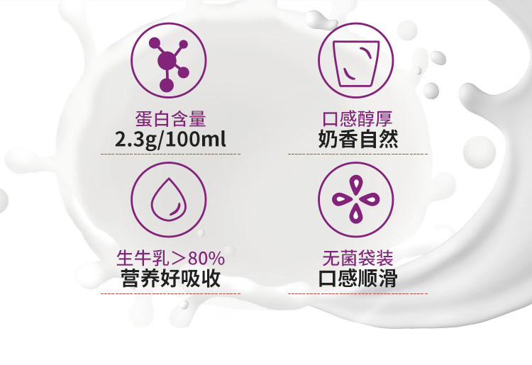  海河 牛奶香芋味 10袋*220ml 营养早餐奶新鲜日期国有牧场