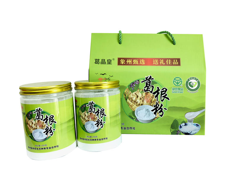 葛晶皇 【象州邮政】正宗纯天然葛根粉礼盒装绿色食品250gX2瓶/